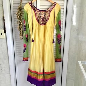 {Indian Kurti Tunic} Colorful Embroidered Dress, 8